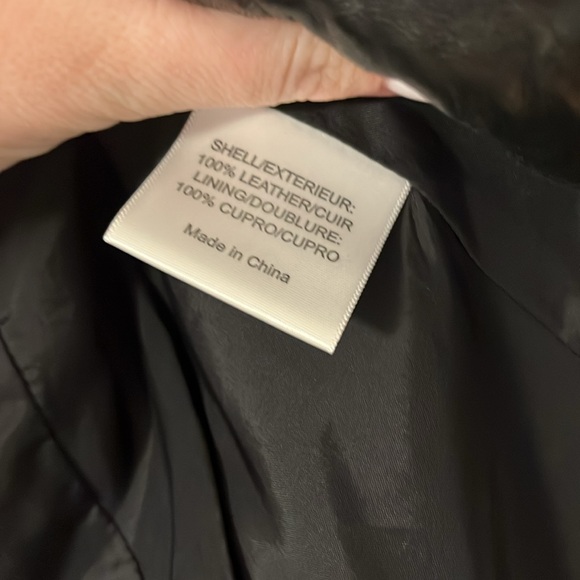 Tory Burch leather jacket size 12 great condition - Picture 6 of 7